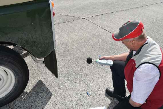 Volume measurement on a vehicle