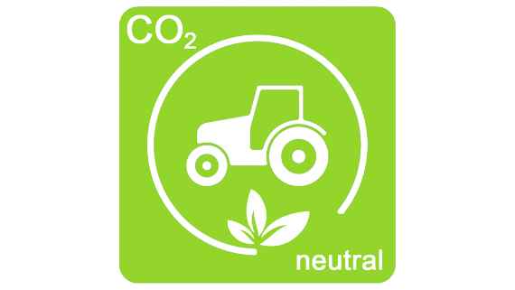 CO2 neutral Tractor Icon 