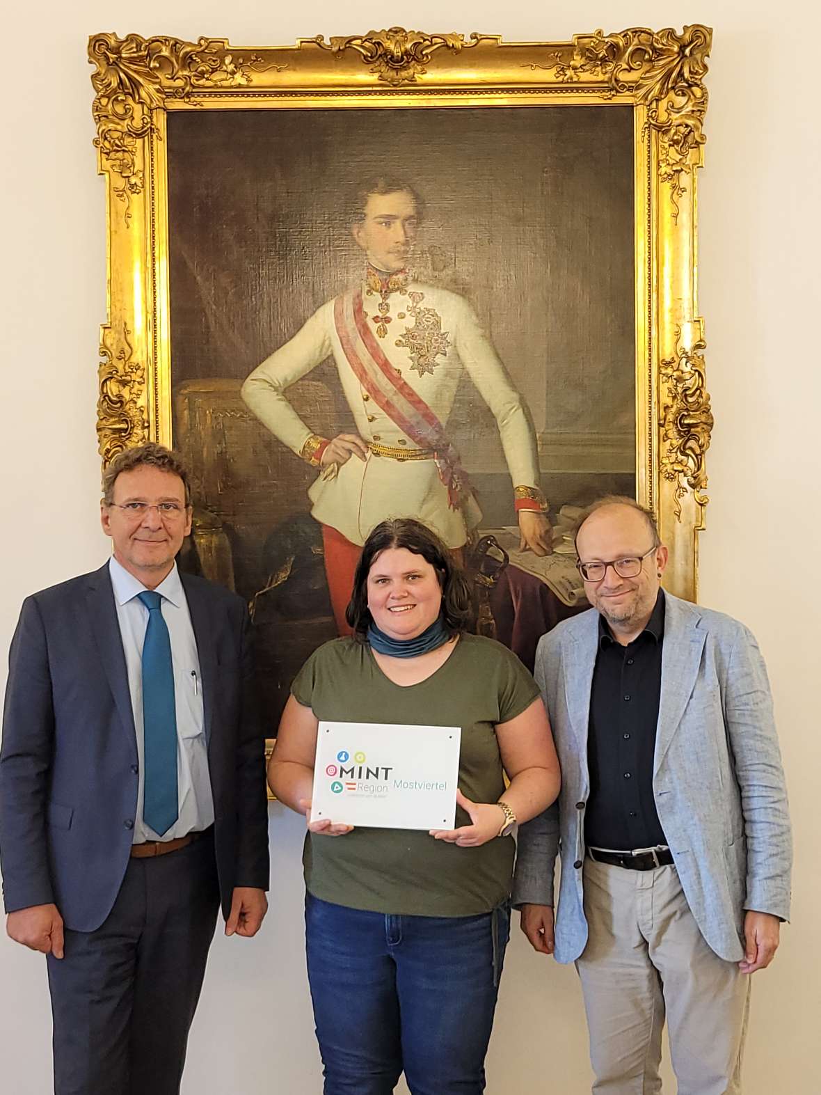 Dir. Martin Kerschbaumer, Cornelia Geiger (MINT Region Mostviertel), AV Christian Zahler